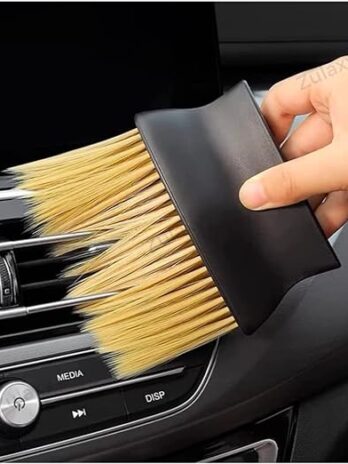 Zulaxy Car Interior Plastic Cleaning Brush, Car Cleaning Accessories, Multipurpose Car Ac Vent Dirt Cleaner Brush For Car Interior, Laptop Keyboard, Electronic Gadgets Smooth Cleaning Brush