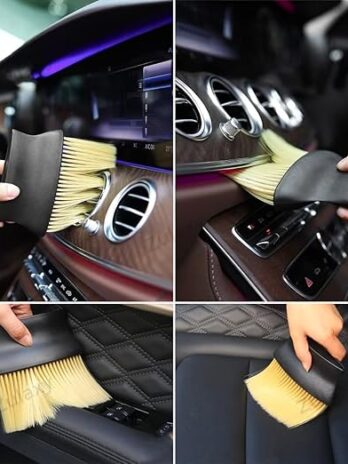 Zulaxy Car Interior Plastic Cleaning Brush, Car Cleaning Accessories, Multipurpose Car Ac Vent Dirt Cleaner Brush For Car Interior, Laptop Keyboard, Electronic Gadgets Smooth Cleaning Brush